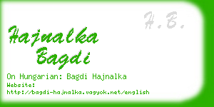hajnalka bagdi business card